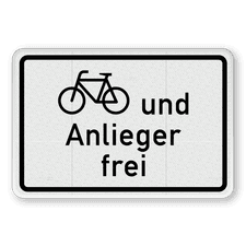 Verkehrsschild aus DibondTraffic mit Alform Rahmen