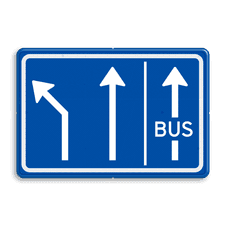 Aluminium verkeersbord met een dubbel omgezette rand