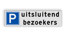 Aluminium informatiebord met een dubbel omgezette rand
