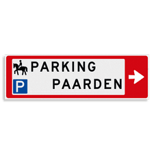 Aluminium versterkt kokerprofiel Verwijsbord