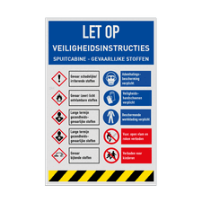 Veiligheidsbord vlak Alupanel (2mm)