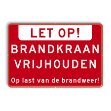 Aluminium informatiebord met een dubbel omgezette rand