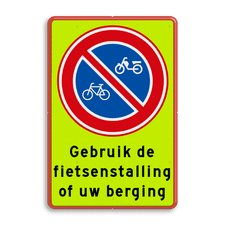 Aluminium informatiebord met dubbel omgezette rand
