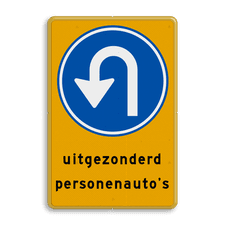 Aluminium informatiebord met dubbel omgezette rand