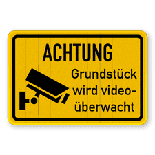 Verkehrsschild aus DibondTraffic mit Alform Rahmen