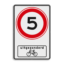Aluminium informatiebord met dubbel omgezette rand