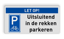 Veiligheidsbord met dubbel omgezette rand