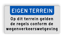 Aluminium informatiebord met een dubbel omgezette rand