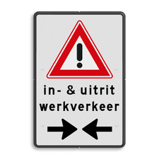 Aluminium informatiebord met dubbel omgezette rand