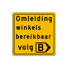 Aluminium omleidingsbord met een dubbel omgezette rand