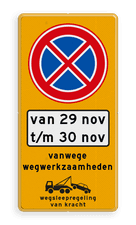 Aluminium informatiebord met een dubbel omgezette rand