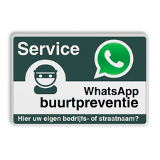Aluminium informatiebord met een dubbel omgezette rand