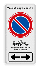 Aluminium informatiebord met een dubbel omgezette rand