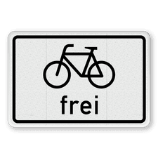Verkehrsschild aus DibondTraffic mit Alform Rahmen