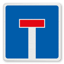 Verkehrsschild aus DibondTraffic mit Alform Rahmen