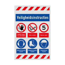 Veiligheidsbord vlak Alupanel (2mm)