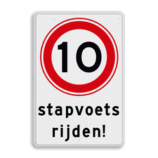 Aluminium informatiebord met dubbel omgezette rand