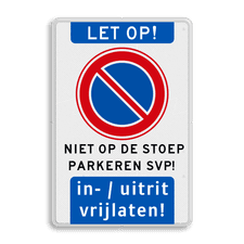 Aluminium informatiebord met dubbel omgezette rand