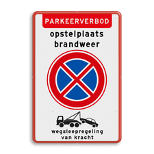 Aluminium informatiebord met dubbel omgezette rand