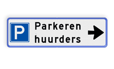Aluminium informatiebord met een dubbel omgezette rand