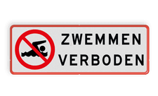 Aluminium scheepvaartbord met een dubbel omgezette rand