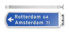 Lichtwegwijzer (LWW) - 230V AC LED - 7m kabel