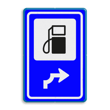 Aluminium informatiebord met een dubbel omgezette rand