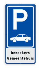 Aluminium informatiebord met een dubbel omgezette rand