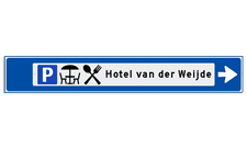 Aluminium strokenbord met een haaks omgezette rand