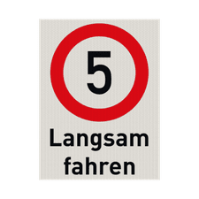 Flaches AluPanel schild