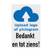 Veiligheidsbord vlak Alupanel (2mm)