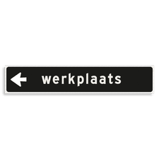 Aluminium versterkt kokerprofiel Verwijsbord