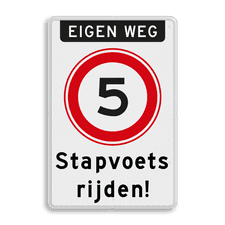 Aluminium informatiebord met dubbel omgezette rand