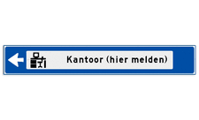 Aluminium strokenbord met een haaks omgezette rand