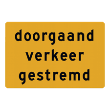 Aluminium omleidingsbord met een dubbel omgezette rand