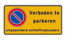 Aluminium informatiebord met een dubbel omgezette rand