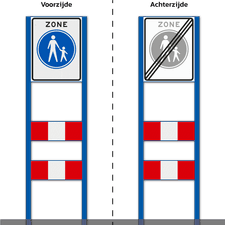 Zoneportaal 1x RVV Zone DZ+ 2 SHP
