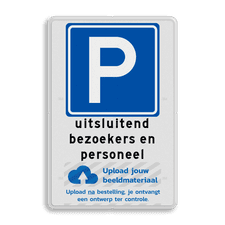 Aluminium informatiebord met dubbel omgezette rand