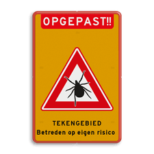 Aluminium informatiebord met dubbel omgezette rand