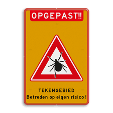 Aluminium informatiebord met dubbel omgezette rand