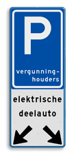 Aluminium informatiebord met een dubbel omgezette rand