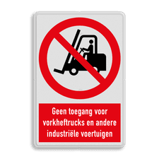 Veiligheidsbord met dubbel omgezette rand