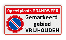 Veiligheidsbord met dubbel omgezette rand