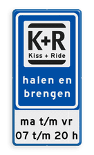 Aluminium informatiebord met een dubbel omgezette rand
