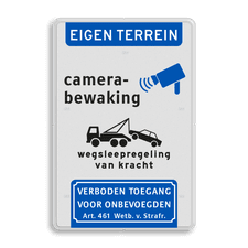 Aluminium informatiebord met dubbel omgezette rand