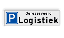 Aluminium informatiebord met een dubbel omgezette rand