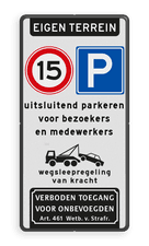 Aluminium informatiebord met een dubbel omgezette rand