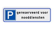 Aluminium informatiebord met een dubbel omgezette rand
