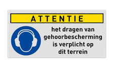 Veiligheidsbord vlak Alupanel (2mm)