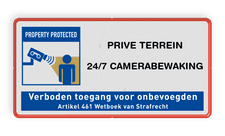 Veiligheidsbord met dubbel omgezette rand